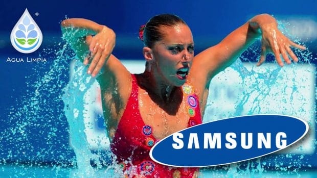 Gemma Mengual y Samsung en Agualimpia